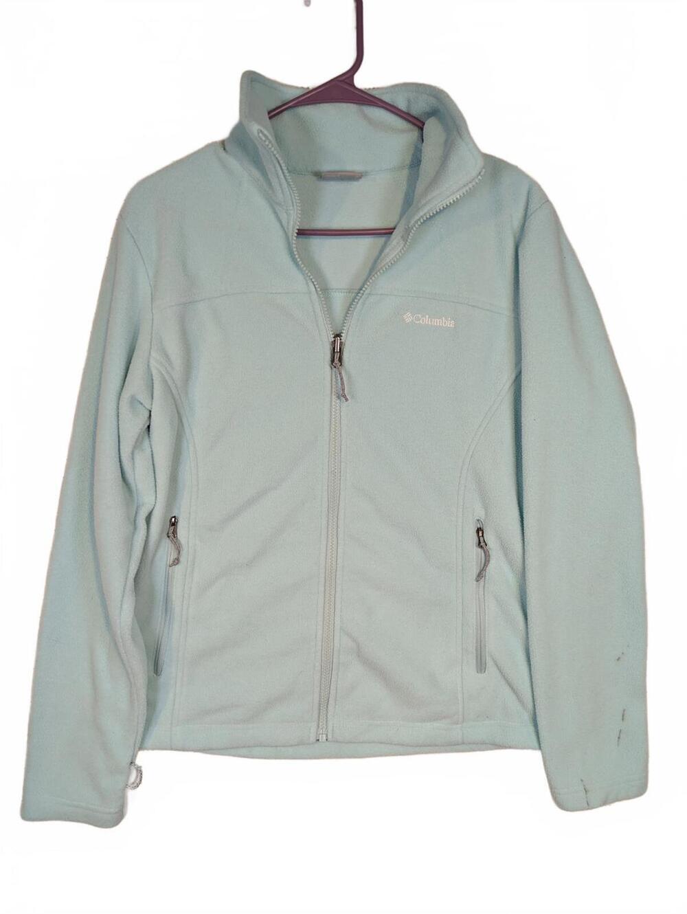 Columbia Sportswear Full Zip Fleece Jacket Womens Medium Lightweight Outdoor